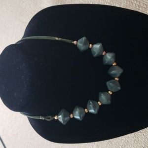 Beautiful green and gold necklace